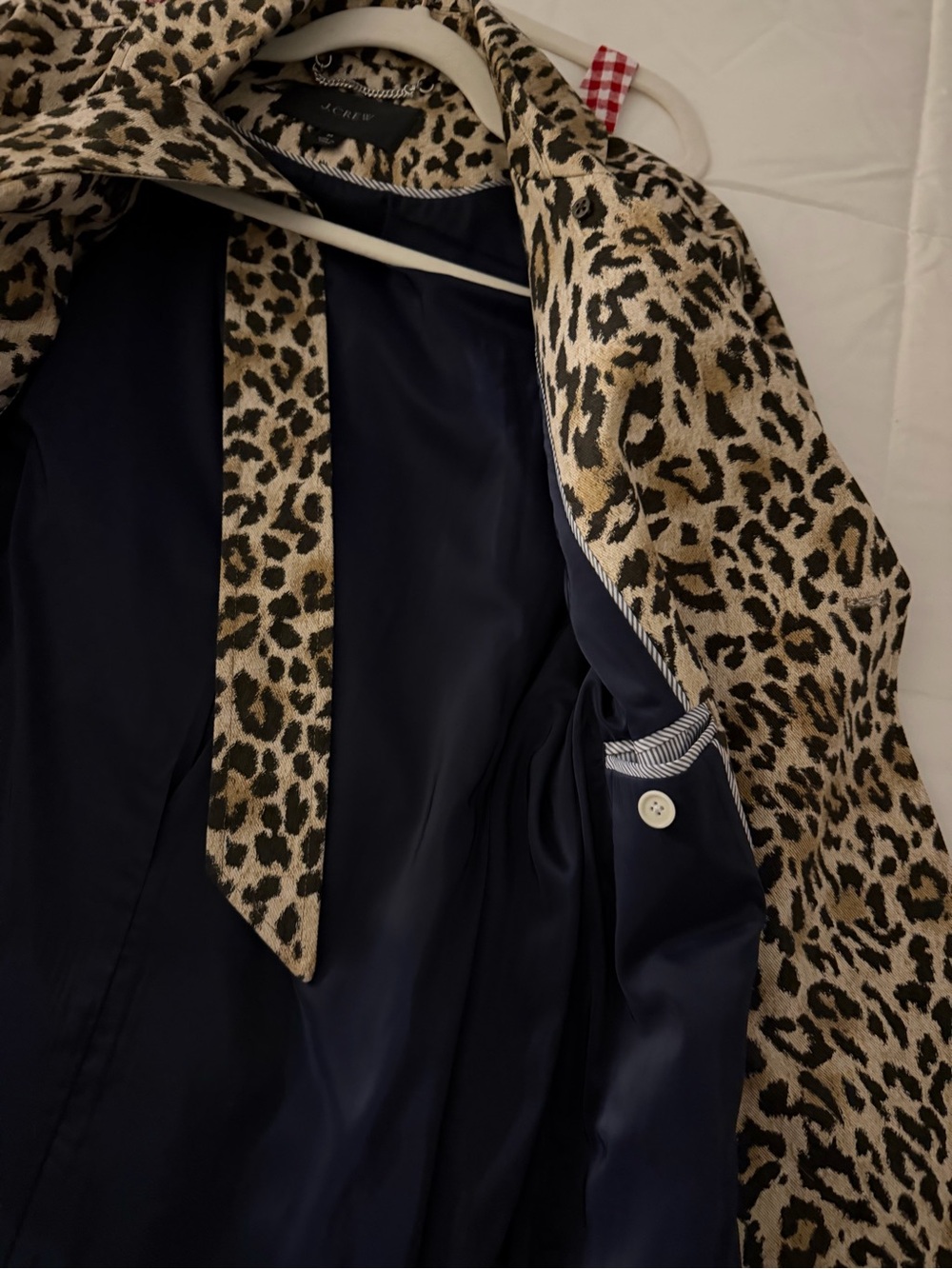 J. Crew Leopard Print Women's Trench Coat size medium new without tags
